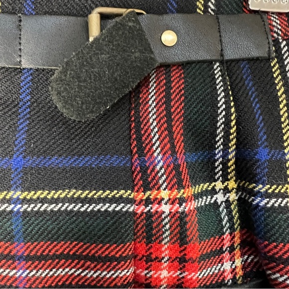 Plaid Kilt Inspired Pleated Skirt Dark Academia Scottish Highland Vibes British - Picture 5 of 10